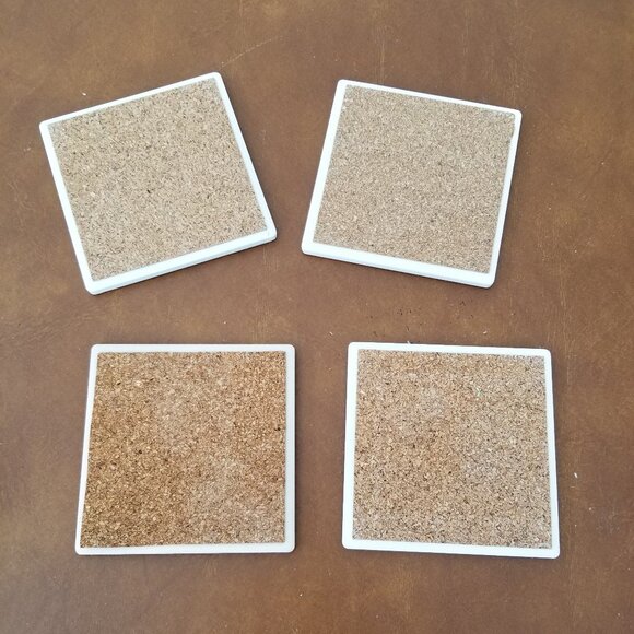 Stone Art Absorbent Stone Snowman Coasters - Set of 4 - Picture 5 of 5